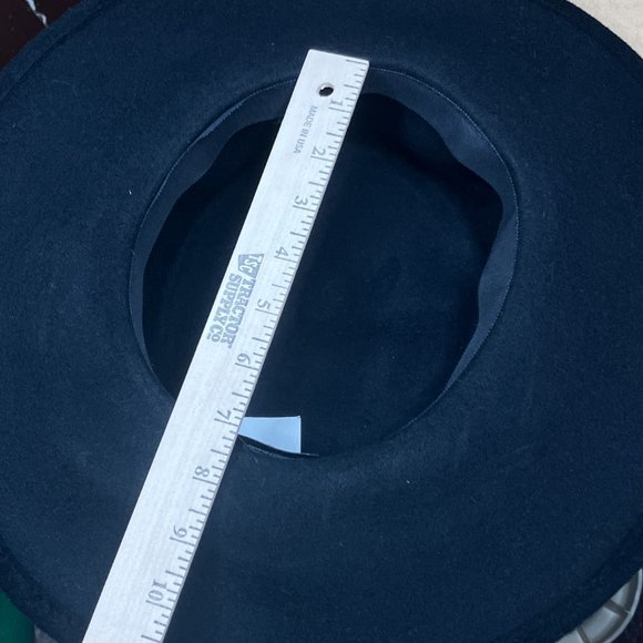 Vintage 90s Plaza Suite By Betmar Women's Black Velvet Ribbon Pretty Woman Hat - Picture 6 of 6